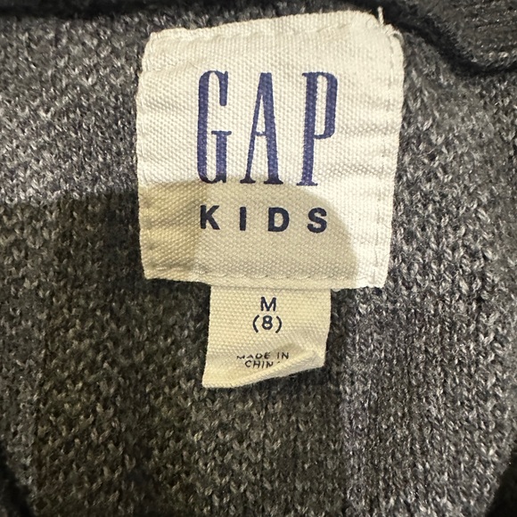 🎉BUNDLE 10 for $30🎉 GAP Kids Black and Gray Checkered Cardigan Sweater - Picture 2 of 5